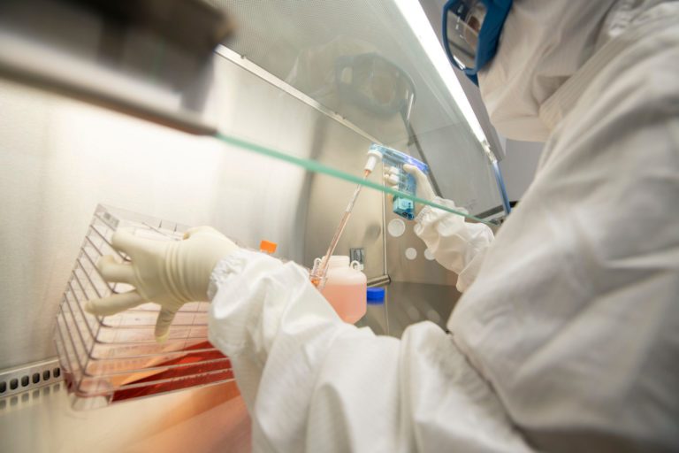 bioscientist working